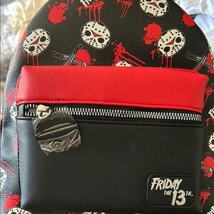 Black and Red Backpack